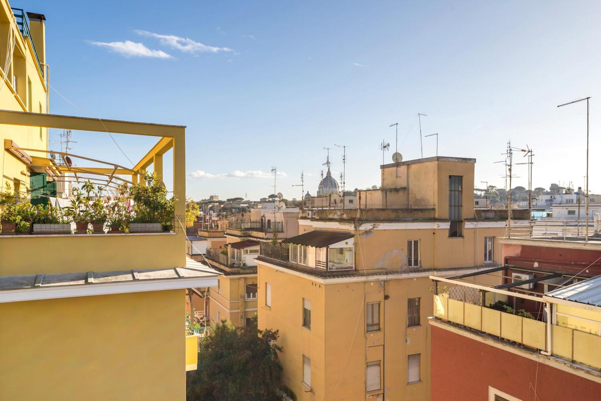 Welcome Dhome - Cozy Penthouse With St. Peter View Rome Buitenkant foto